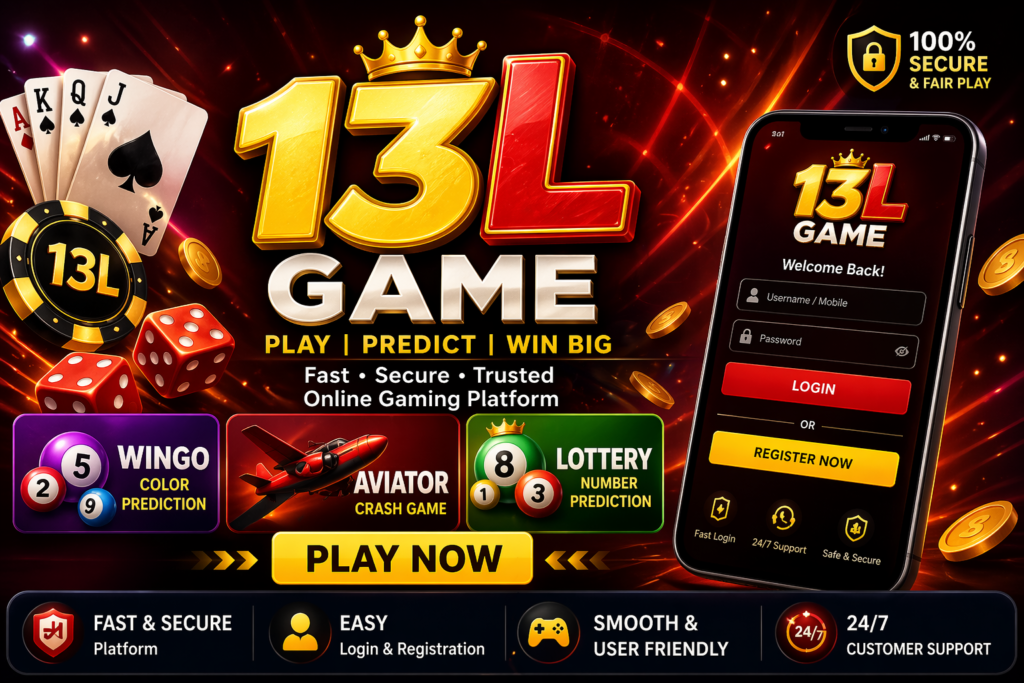 13L games online gaming platform about us page
